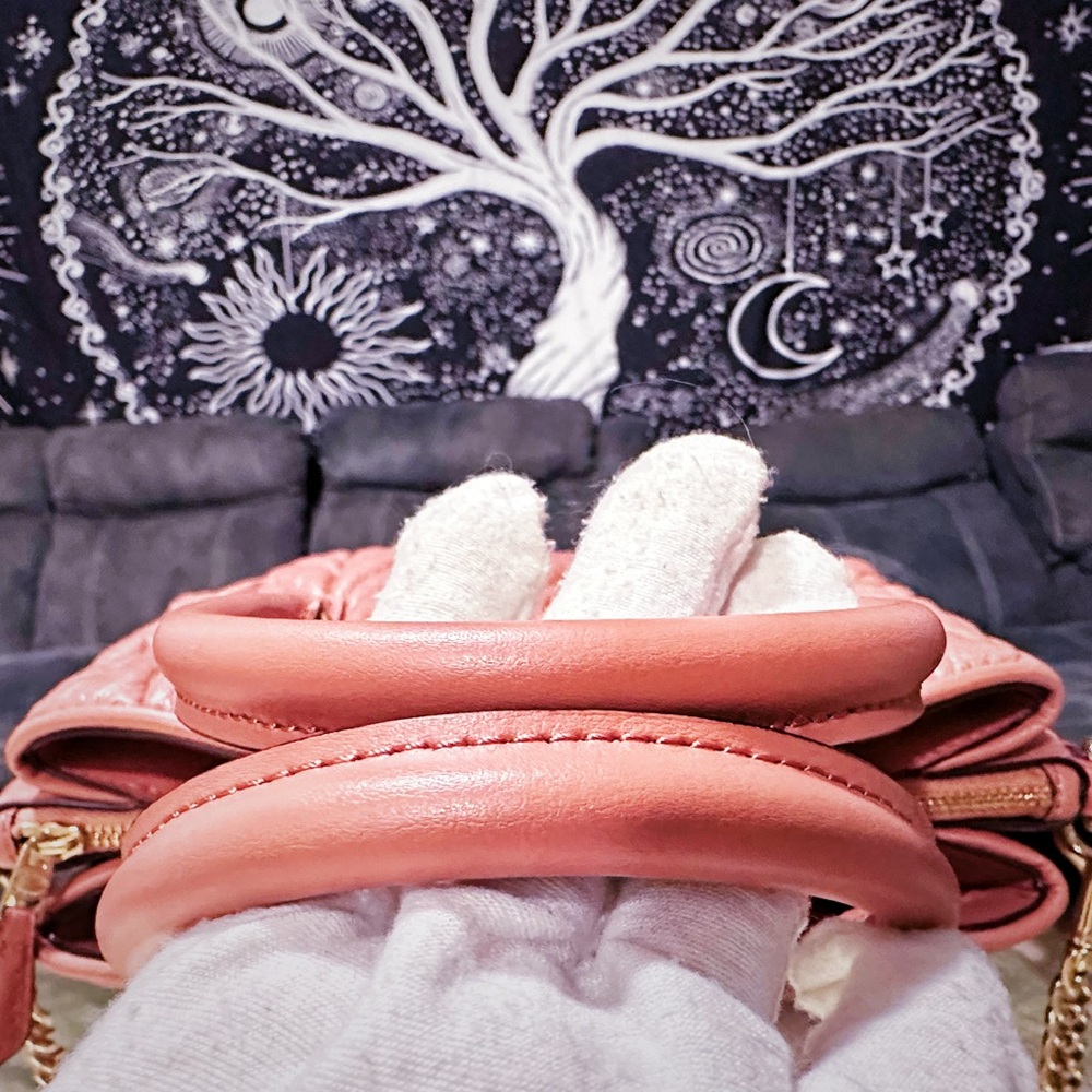 Coach soho shoulder bag Quilted Pink Satchel small crossbody bag tote bag - Picture 16 of 17